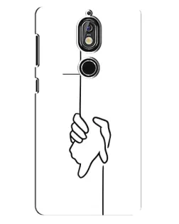Чохол для Nokia 7 з картинкою «Рука тримає» Чохол для Nokia 7 з картинкою «Рука тримає»
