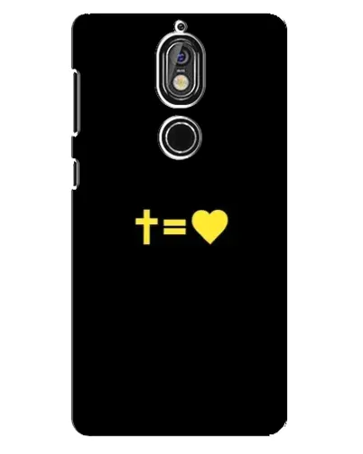 Чохол для Nokia 7 з картинкою «Серце та Хрест» Чохол для Nokia 7 з картинкою «Серце та Хрест»