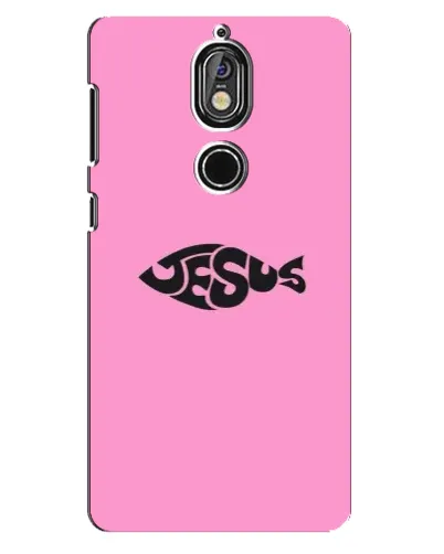 Чохол для Nokia 7 з картинкою «Рожевий символ Jesus» Чохол для Nokia 7 з картинкою «Рожевий символ Jesus»