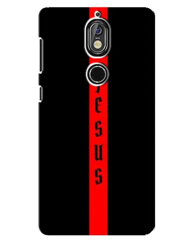 Чохол для Nokia 7 з картинкою «Червона лінія віри» Чохол для Nokia 7 з картинкою «Червона лінія віри»