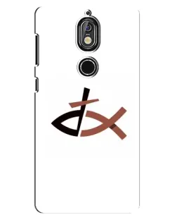 Чохол для Nokia 7 з картинкою «Риба та хрест»