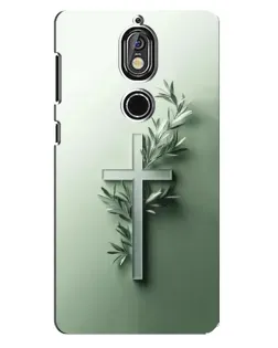 Чехол для Nokia 7 с картинкой «Оливковая ветвь» Чехол для Nokia 7 с картинкой «Оливковая ветвь»