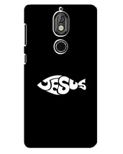 Чехол для Nokia 7 с картинкой «Рыба Jesus» Чехол для Nokia 7 с картинкой «Рыба Jesus»
