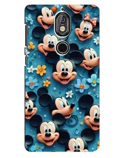Чехол для Nokia 7 с картинкой «Паттерн Микки и Минни» Чехол для Nokia 7 с картинкой «Паттерн Микки и Минни»