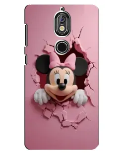 Чехол для Nokia 7 с картинкой «Минни сквозь стену» Чехол для Nokia 7 с картинкой «Минни сквозь стену»