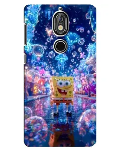 Чехол для Nokia 7 с картинкой «Неоновый океан»