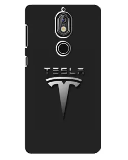 Чохол для Nokia 7 з картинкою «Сталевий логотип Tesla» Чохол для Nokia 7 з картинкою «Сталевий логотип Tesla»