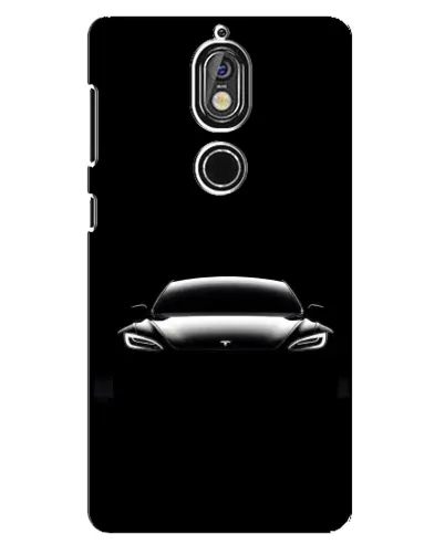Чохол для Nokia 7 з картинкою «Фари Tesla Night» Чохол для Nokia 7 з картинкою «Фари Tesla Night»