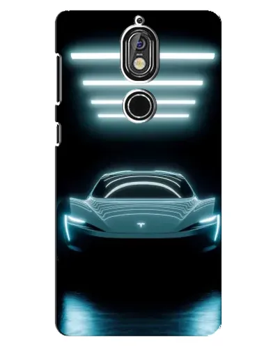 Чохол для Nokia 7 з картинкою «Tesla в неоні» Чохол для Nokia 7 з картинкою «Tesla в неоні»
