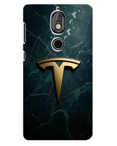 Чохол для Nokia 7 з картинкою «Мармурова Tesla Gold» Чохол для Nokia 7 з картинкою «Мармурова Tesla Gold»