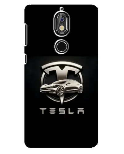 Чохол для Nokia 7 з картинкою «Tesla — срібне авто» Чохол для Nokia 7 з картинкою «Tesla — срібне авто»
