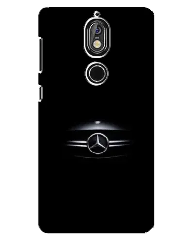 Чехол для Nokia 7 с картинкой «Mercedes — абстрактные линии»