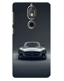 Чехол для Nokia 7 с картинкой «Mercedes на черном»