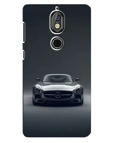 Чехол для Nokia 7 с картинкой «Mercedes на черном»