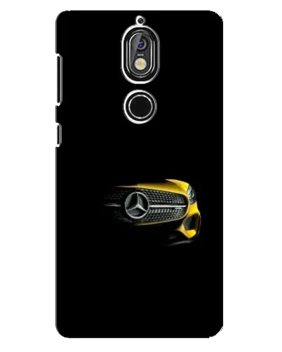Чехол для Nokia 7 с картинкой «Mercedes — ретро стиль»