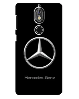 Чехол для Nokia 7 с картинкой «Mercedes Silver Logo»