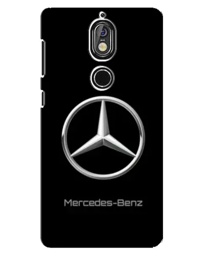 Чехол для Nokia 7 с картинкой «Mercedes Silver Logo»