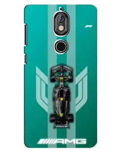 Чехол для Nokia 7 с картинкой «Mercedes AMG Petronas»
