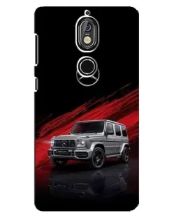 Чехол для Nokia 7 с картинкой «Mercedes G-Class красный»
