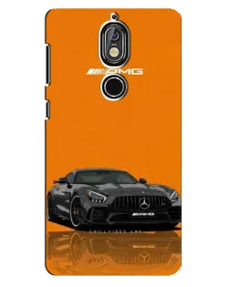 Чехол для Nokia 7 с картинкой «Оранжевый Mercedes AMG»