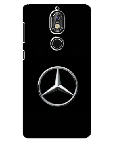 Чехол для Nokia 7 с картинкой «Mercedes классический лого»