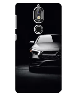 Чехол для Nokia 7 с картинкой «Свет фар Mercedes»