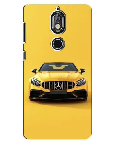 Чехол для Nokia 7 с картинкой «Желтый Mercedes GT»