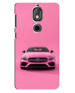 Чохол для Nokia 7 з картинкою «Рожевий Mercedes AMG»