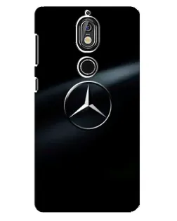 Чохол для Nokia 7 з картинкою «Mercedes на металі»