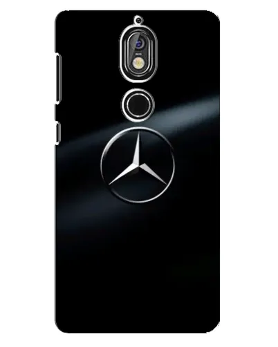 Чохол для Nokia 7 з картинкою «Mercedes на металі» Чохол для Nokia 7 з картинкою «Mercedes на металі»