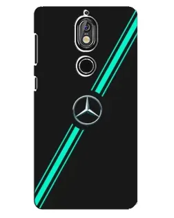 Чохол для Nokia 7 з картинкою «Спортивні лінії Mercedes»