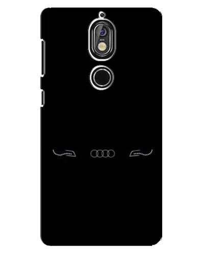 Чехол для Nokia 7 с картинкой «Audi — световой подпись»