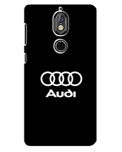 Чехол для Nokia 7 с картинкой «Классическое лого Audi»