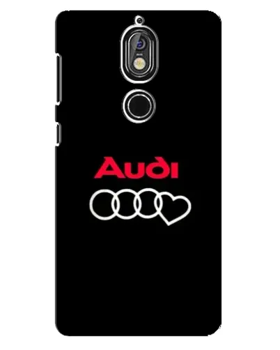 Чехол для Nokia 7 с картинкой «Логотип Audi Heart»