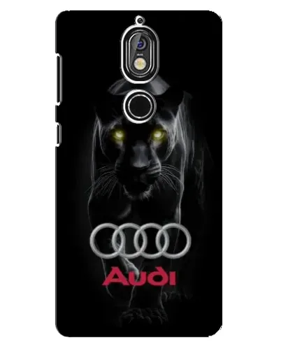Чехол для Nokia 7 с картинкой «Пантера и Audi»