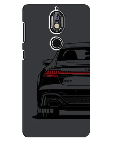 Чехол для Nokia 7 с картинкой «Задняя часть Audi — арт»