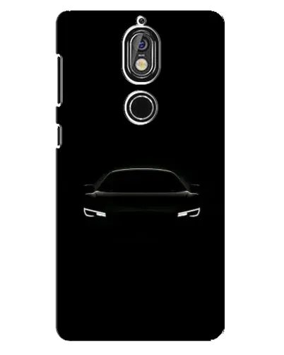 Чехол для Nokia 7 с картинкой «Взгляд Audi в темноте»