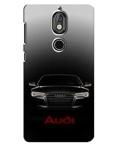 Чехол для Nokia 7 с картинкой «Audi — градиентный контур»