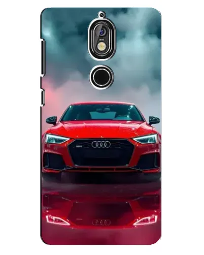 Чехол для Nokia 7 с картинкой «Audi RS — красный стиль»