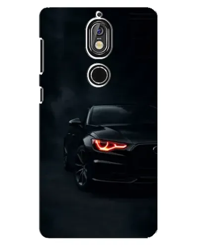 Чехол для Nokia 7 с картинкой «Audi — хищный взгляд»