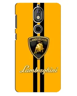 Чехол для Nokia 7 с картинкой «Lamborghini Stripe желтый»