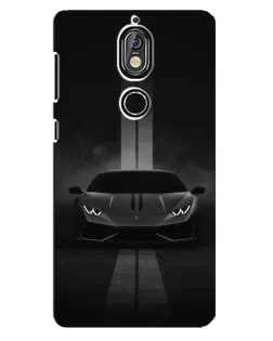 Чохол для Nokia 7 з картинкою «Lamborghini симетрія доріг»