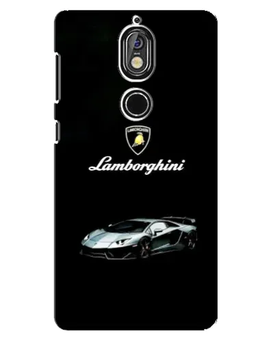 Чехол для Nokia 7 с картинкой «Логотип Lamborghini классика»