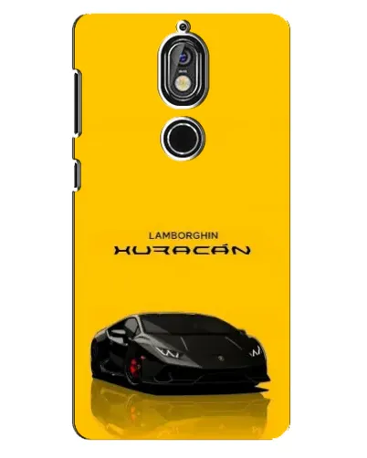 Чехол для Nokia 7 с картинкой «Lamborghini Huracan черный»