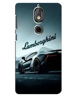 Чохол для Nokia 7 з картинкою «Класичний Lamborghini надпис»