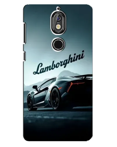 Чехол для Nokia 7 с картинкой «Классическая надпись Lamborghini»