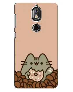 Чехол для Nokia 7 с картинкой «Кофейный Пушин»