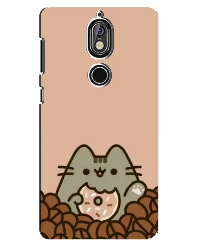 Чехол для Nokia 7 с картинкой «Кофейный Пушин»