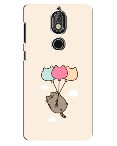 Чехол для Nokia 7 с картинкой «Пушин на шариках»