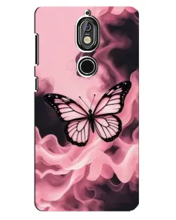 Чохол для Nokia 7 з картинкою «Метелик у диму» Чохол для Nokia 7 з картинкою «Метелик у диму»
